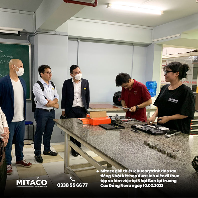 Mitaco giới thiệu chương trình đào tạo tiếng Nhật kết hợp đưa sinh viên đi thực tập và làm việc tại Nhật Bản tại trường Cao Đẳng Nova